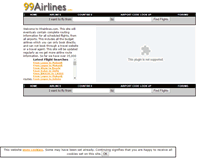 Tablet Screenshot of 99airlines.com